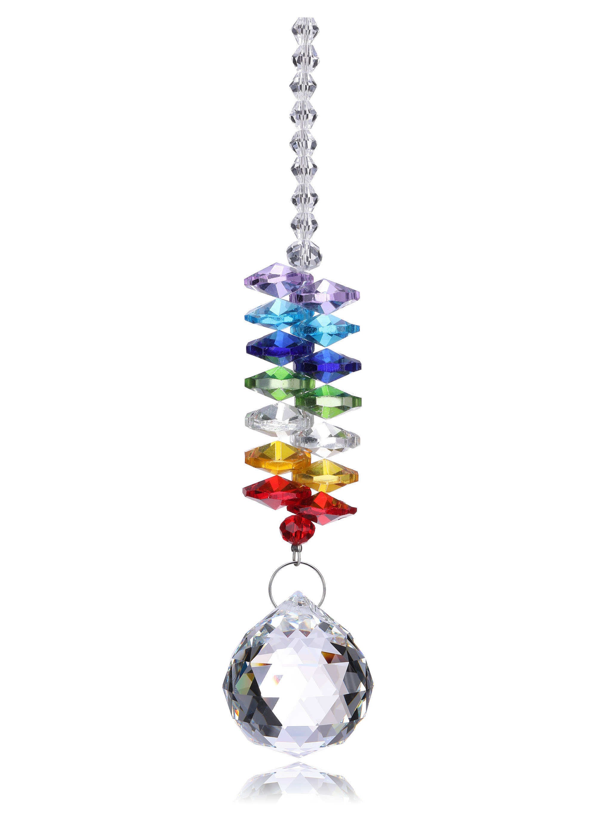 Top Plaza 30mm Crystal Glass Ball Prisms Suncatchers for Chandelier Garden Window Rainbow Maker Chakra Hanging Ornament Decorations
